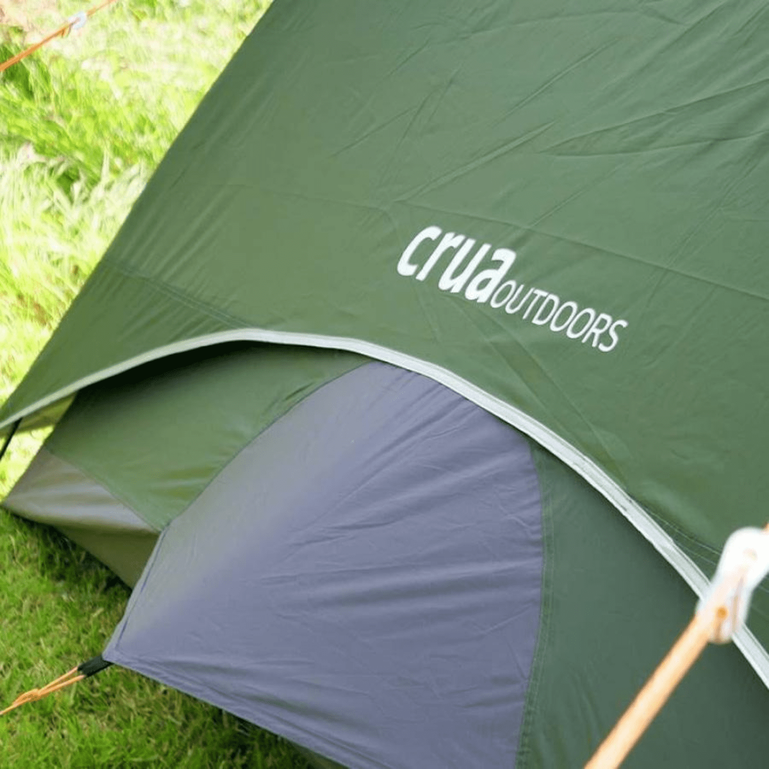 Crua Outdoors Reflective Flysheet for Duo Maxx 3-Person Tent， Portable， Double-Sided， Silver-Green