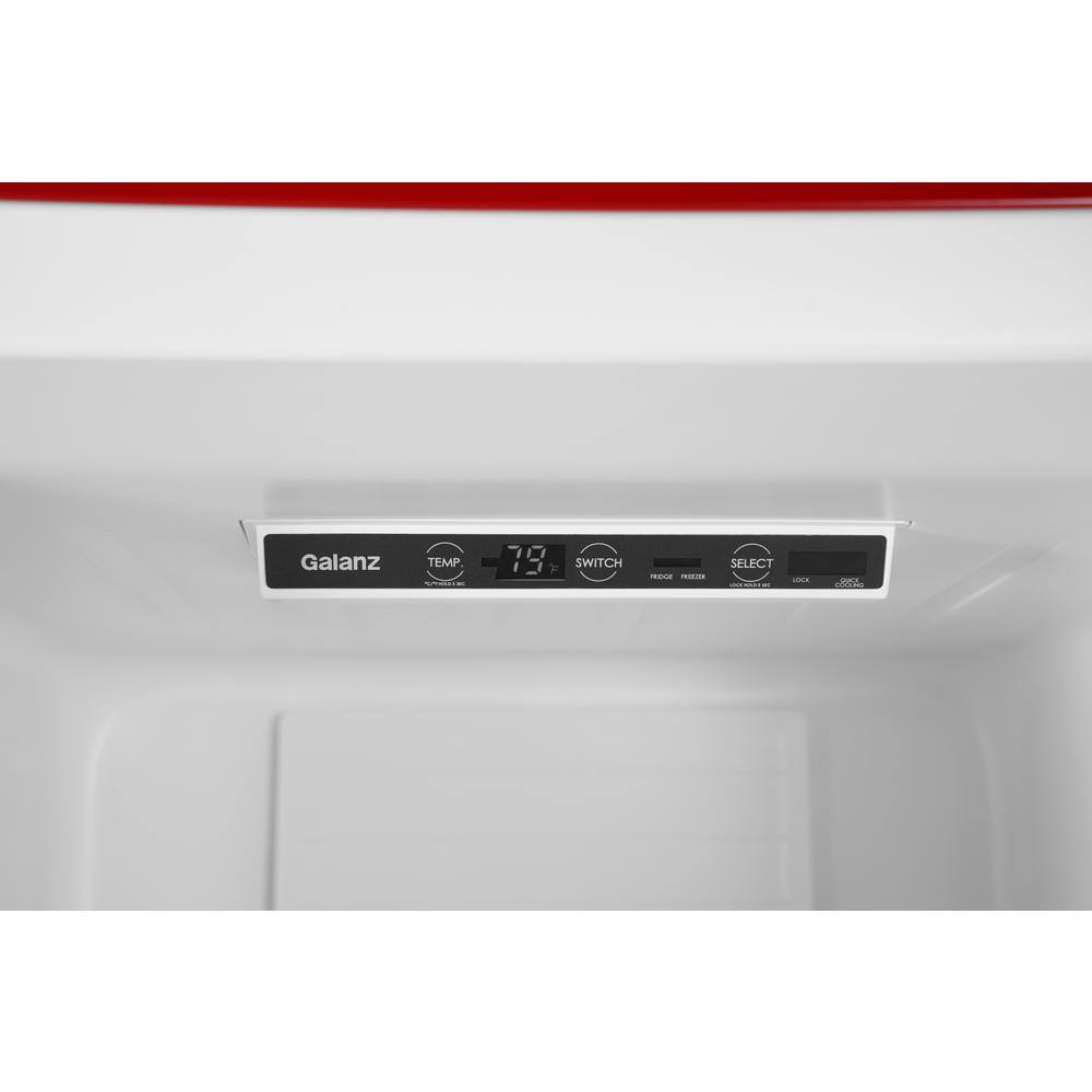 Galanz 11 cu. ft. Frost Free Convertible Upright Freezer or Fridge in Hot Rod Red with Electronic Temperature Control GLF11URDG16