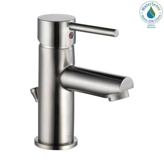 Delta Modern Single Hole Single-Handle Bathroom Faucet in Stainless 559LF-SSPP