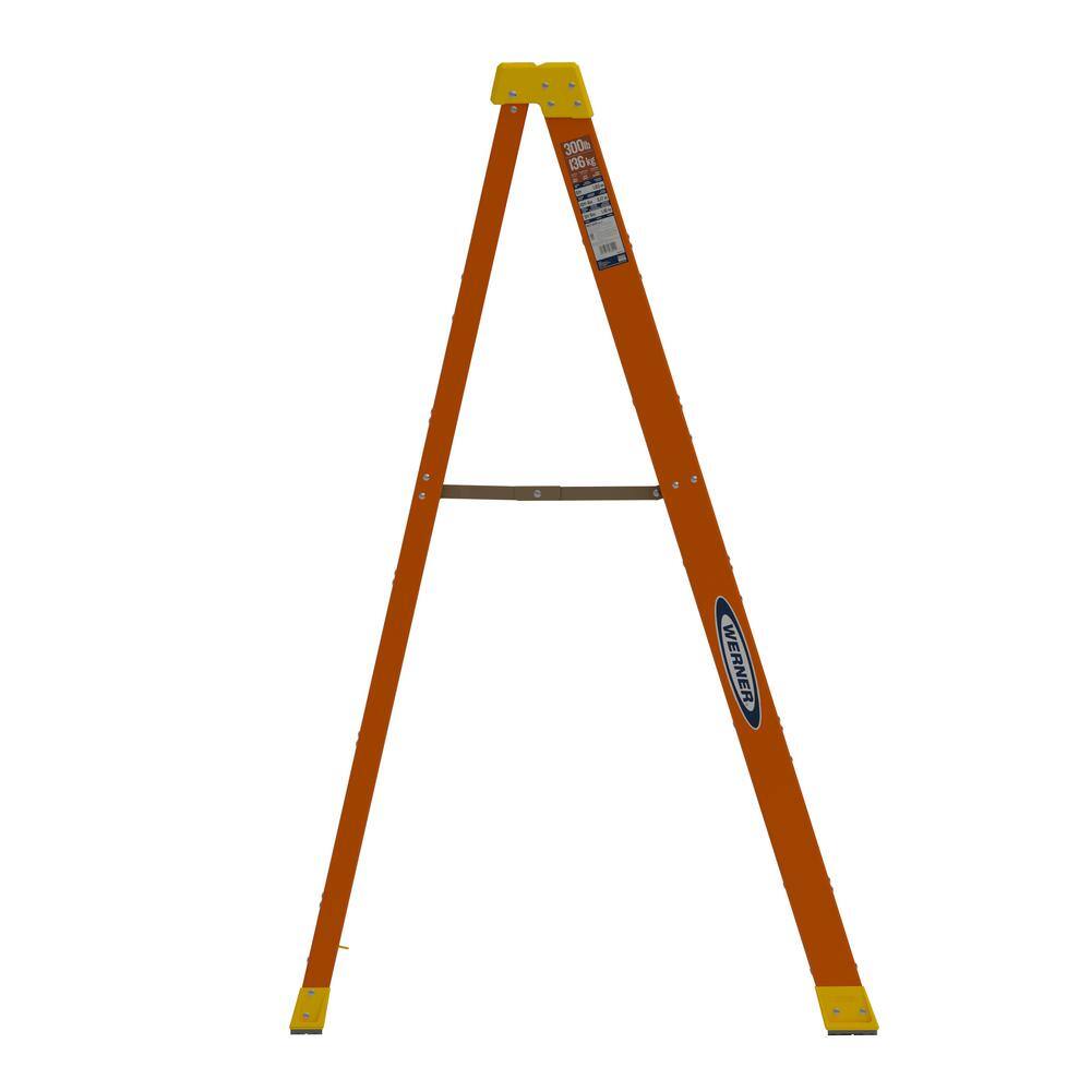 Werner 6 ft. Fiberglass Step Ladder ( 10 ft. Reach Height) with 300 lb. Load Capacity Type IA Duty Rating NXT1A06