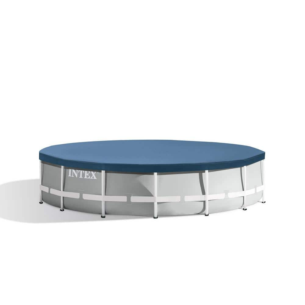 Intex Prism 15 ft. x 42 in. D Round Above Ground Hybrid Metal Frame Pool Set 26723EH