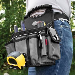 BUCKET BOSS Sparky 9 in. Utility Tool Bag Pouch with Adjustable Tool Belt 55300