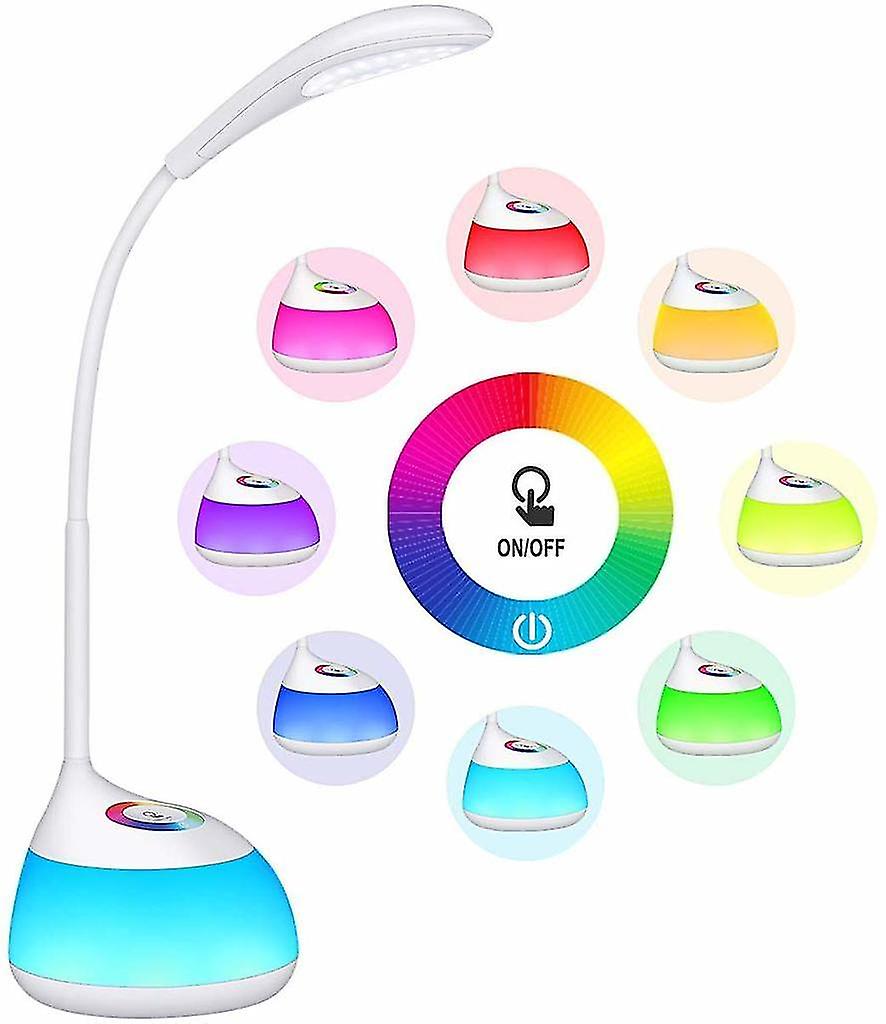 Desk Lamp For Children 16 Led Dimmable Bedside Lamp With Touch Control， Night Light