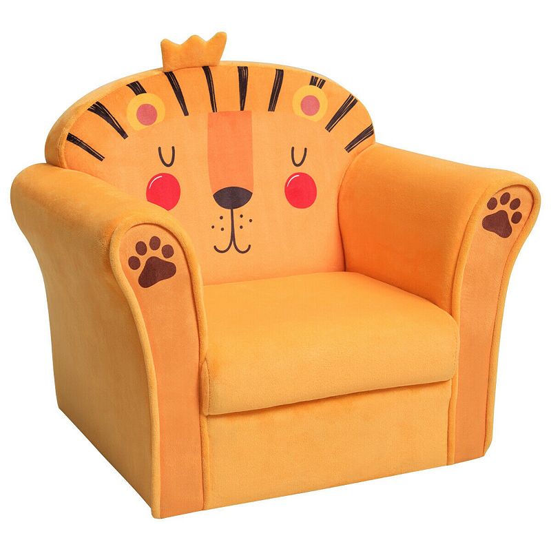 Kids Upholstered Sofa with Armrest