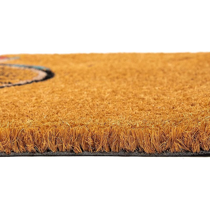 Natural Coir Doormat， Bicycle Welcome Mat (30 x 17 Inches)