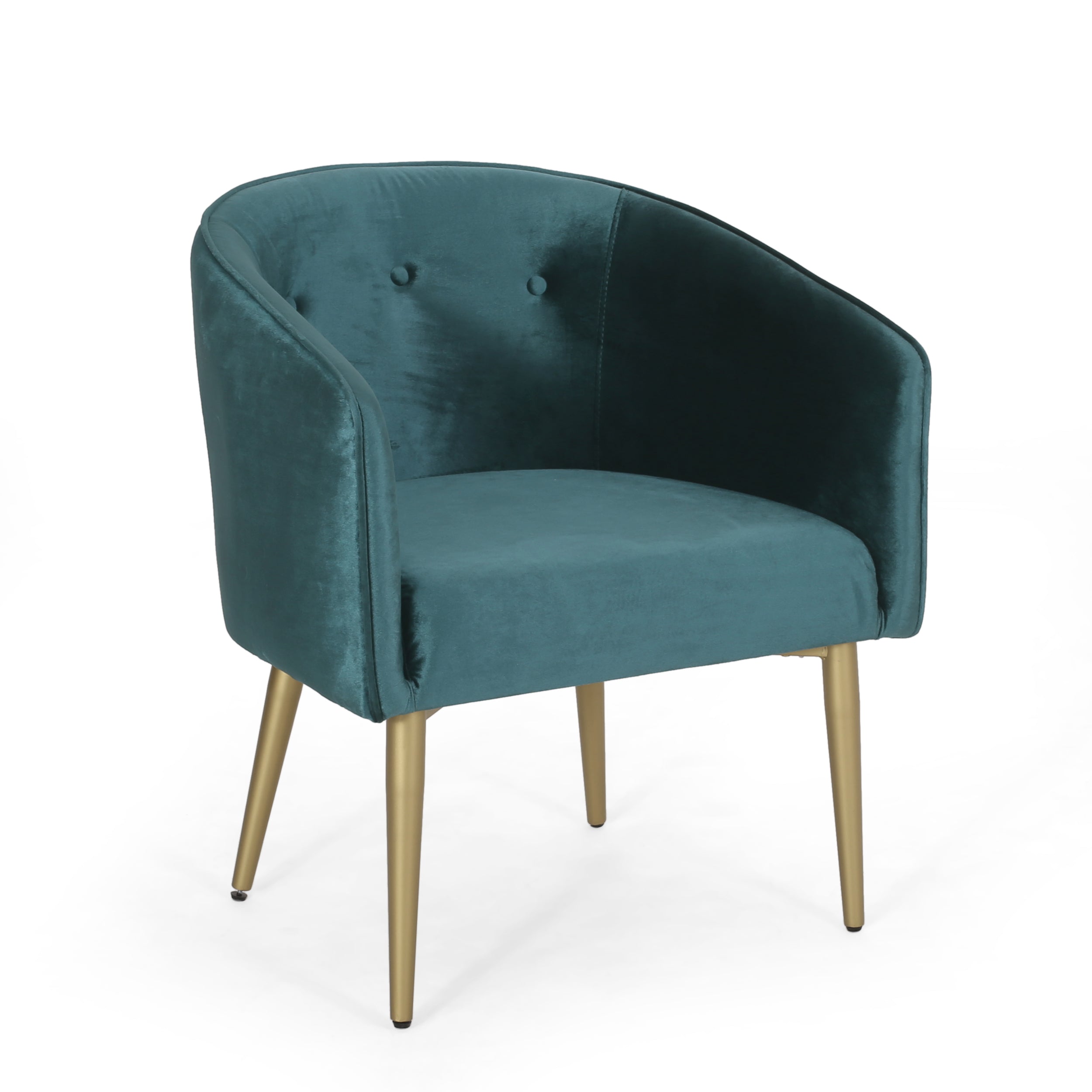 Malinta Modern Glam Tufted Velvet Dining Chair