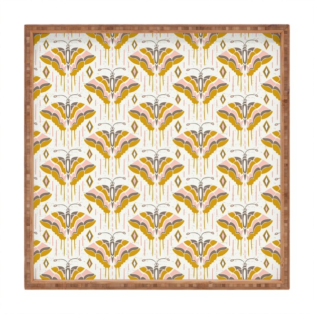 Heather Dutton La Maison Des Papillons Square Bamboo Tray Deny Designs