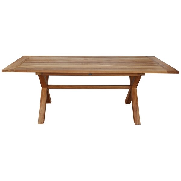 Chic Teak Cross Teak Wood Indoor/ Outdoor Dining Table 87