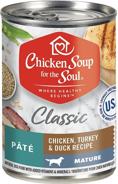 Chicken Soup for the Soul Mature Chicken， Turkey and Duck Recipe Canned Dog Food