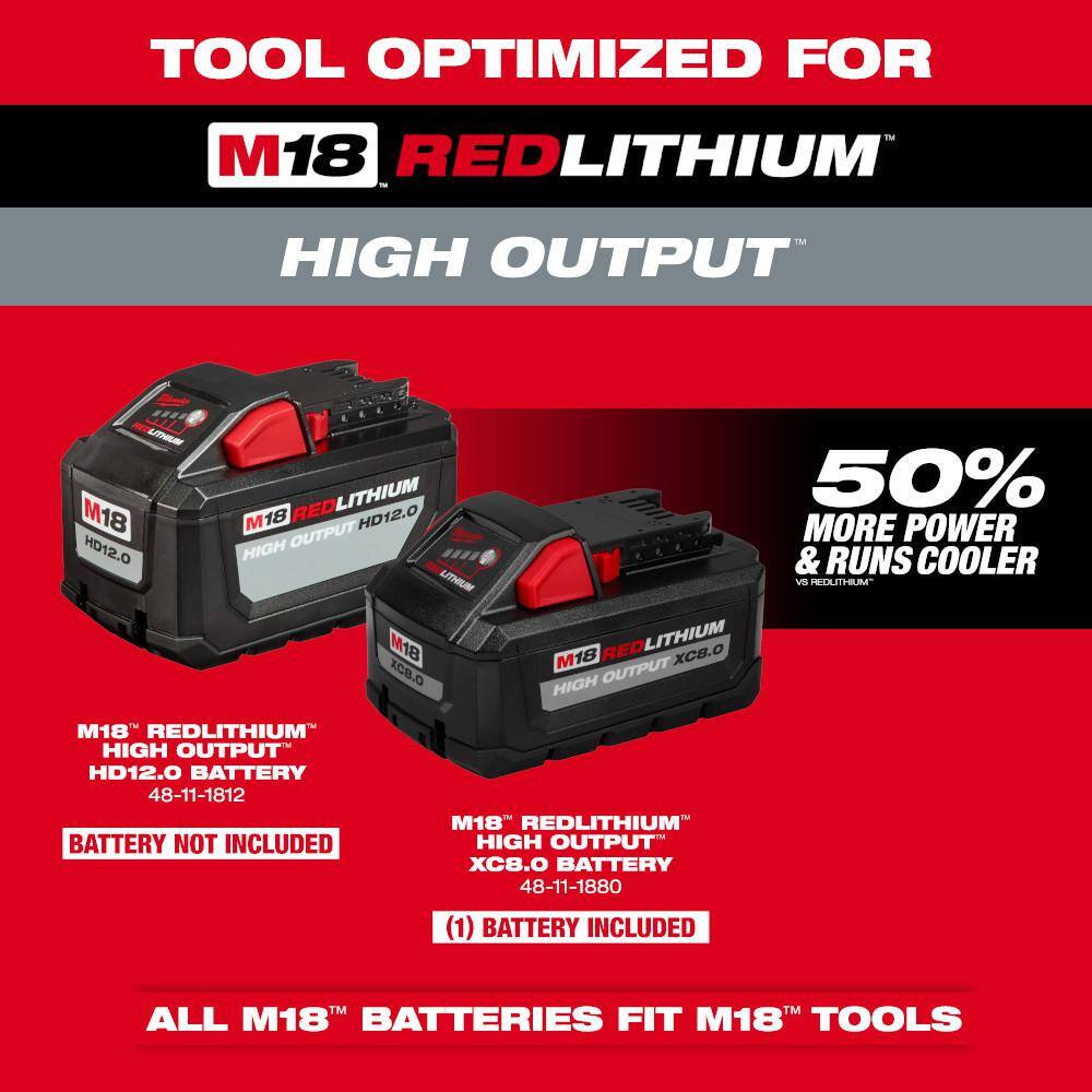 MW M18 FUEL 14 in. 18V Lithium-Ion Brushless Cordless Battery Top Handle Chainsaw Kit with 8.0 Ah Battery  Rapid Charger 2826-21T