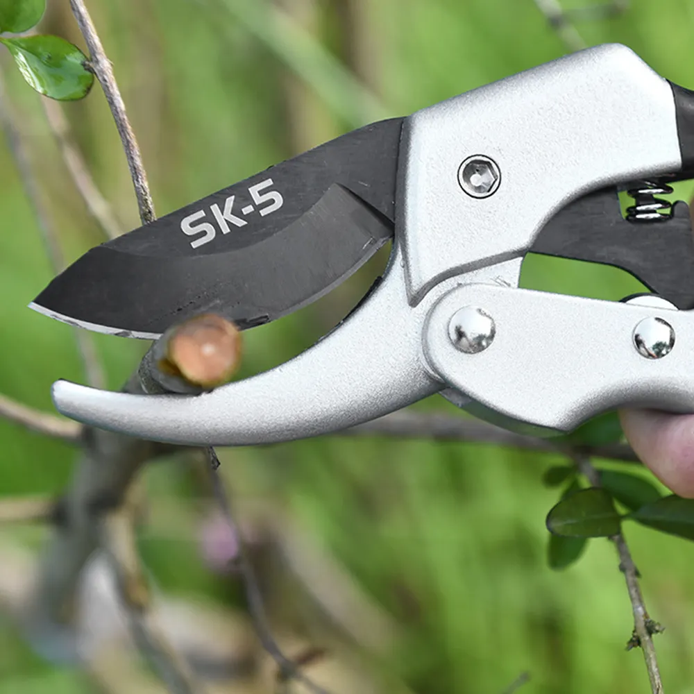 sk5 home garden fruit tree Pulley scissors Gardening Tools Ergo PP Handles Carbon Steel Plant Shears Pruner Scissors