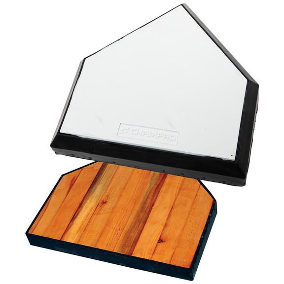 Champro B035R In Ground Home Plate With Solid Wood...