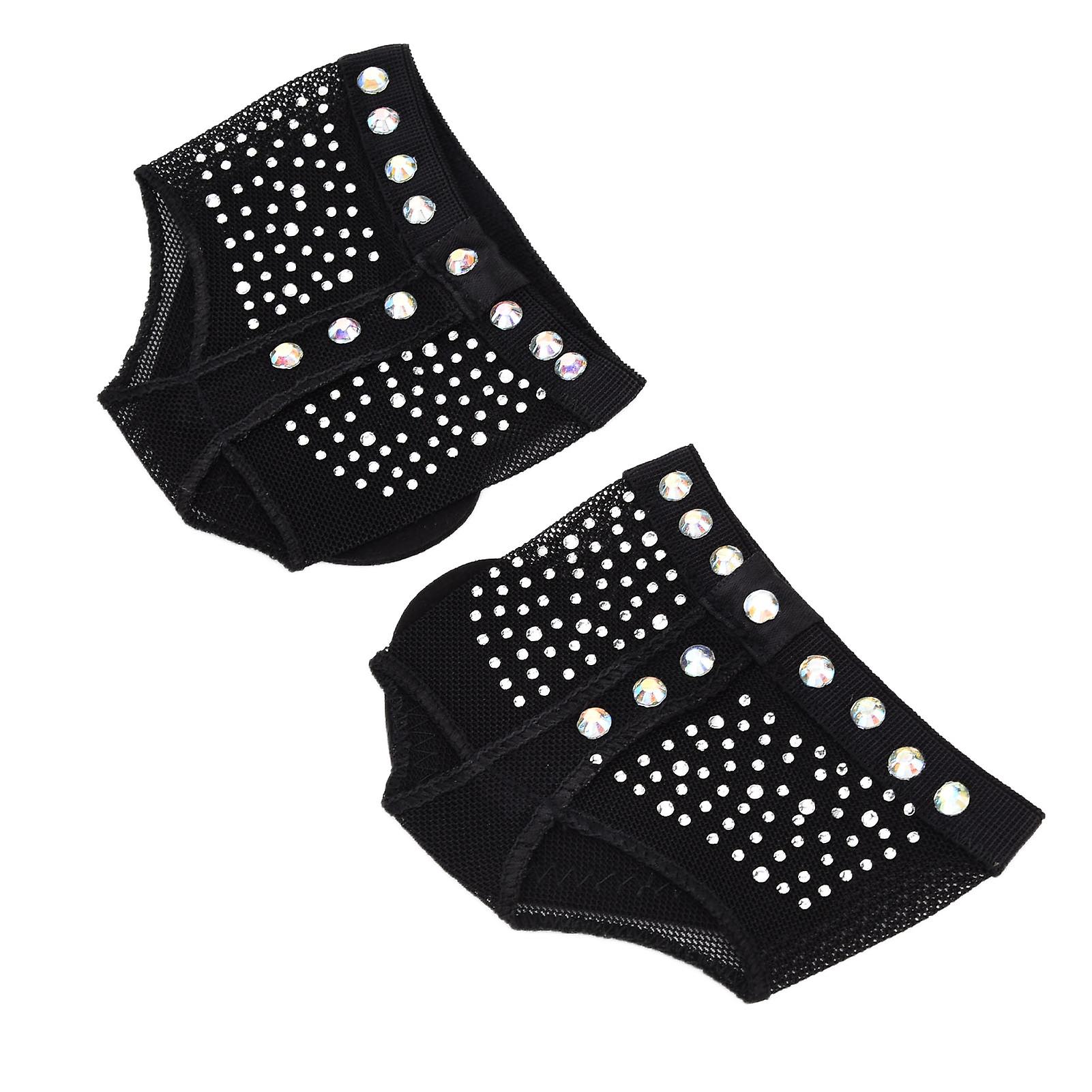 Dance Paws Pad Black Comfortable Protection Toe Foot Thongs For Ballet Belly Dancel (38 To 39 Size)