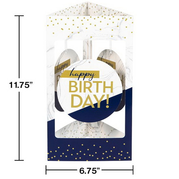 Creative Converting 357600 Navy And Gold Birthday ...