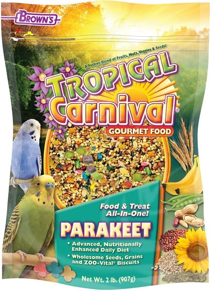 Brown's Tropical Carnival Gourmet Parakeet Food