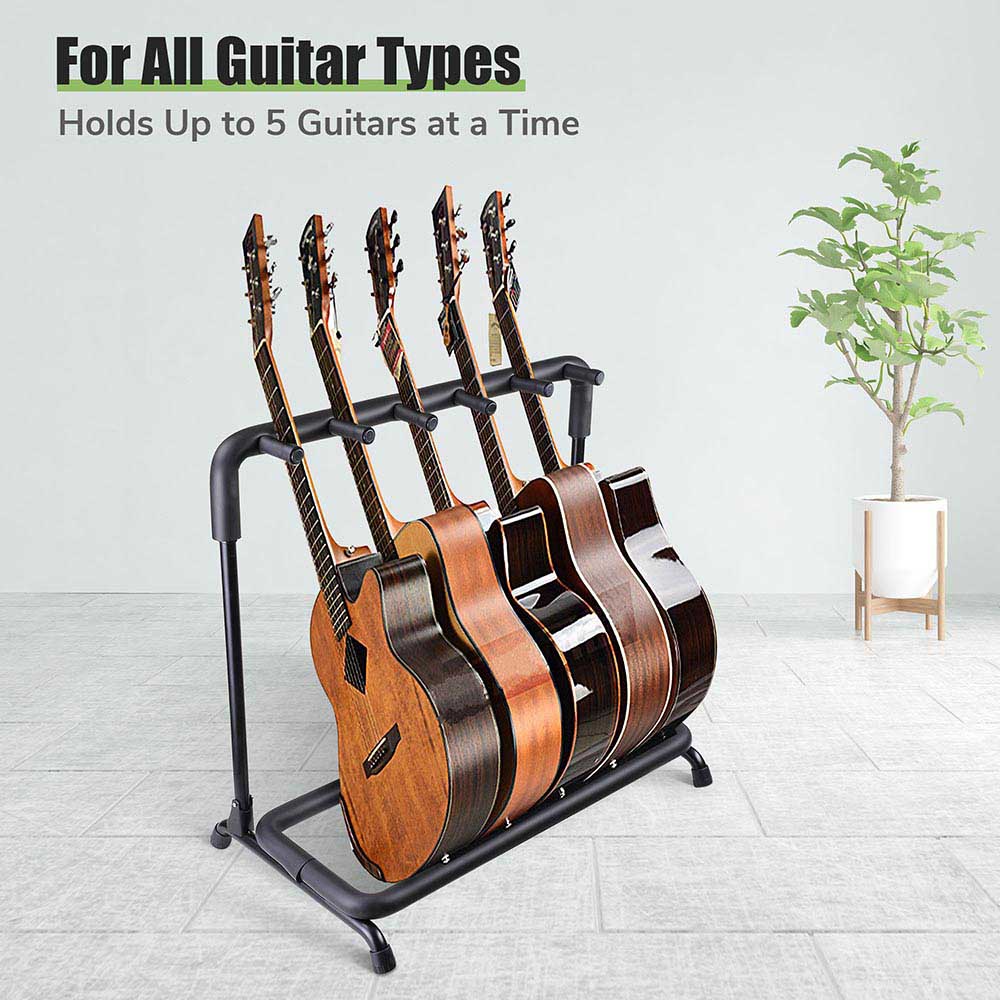 Yescom Stage Guitar Bass Stand Folding Display Rack 3/ 5/ 7/ 9 Opt