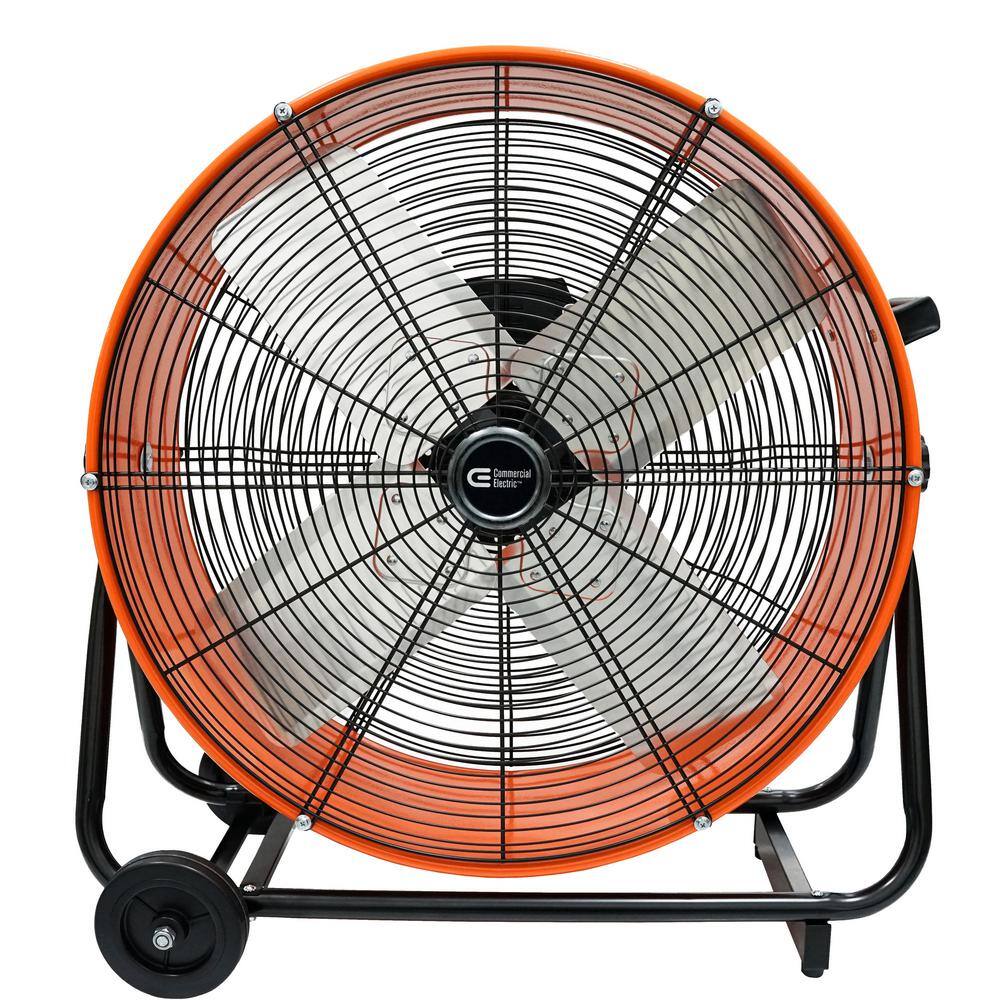 Commercial Electric 24 in. 2-Speed Heavy Duty Tilt Drum Fan SFDC6-600CT0-4