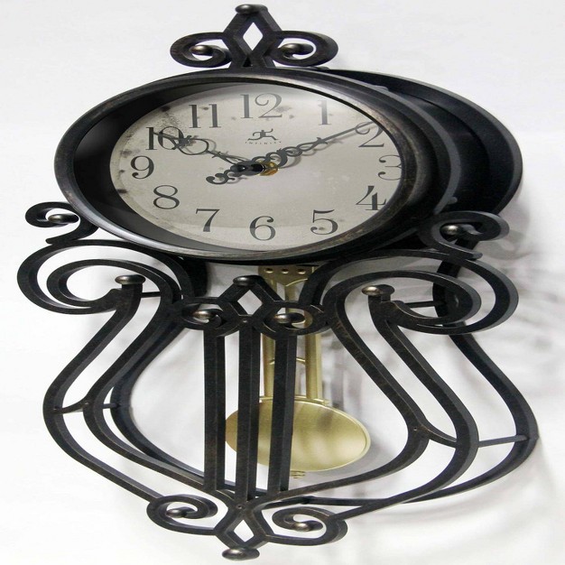 Pendulum Wall Clock Heathered Black Infinity Instruments