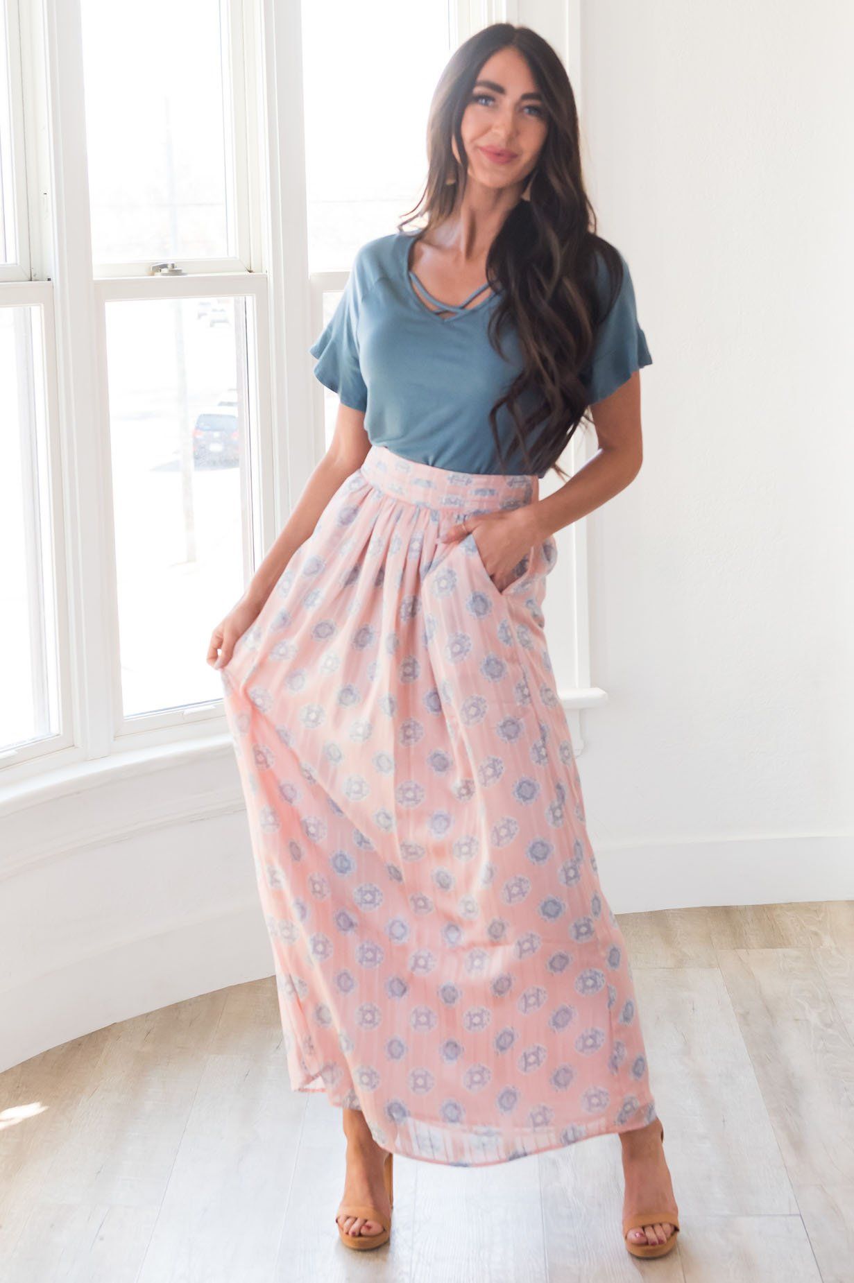 Always Loving Medallion Maxi Skirt