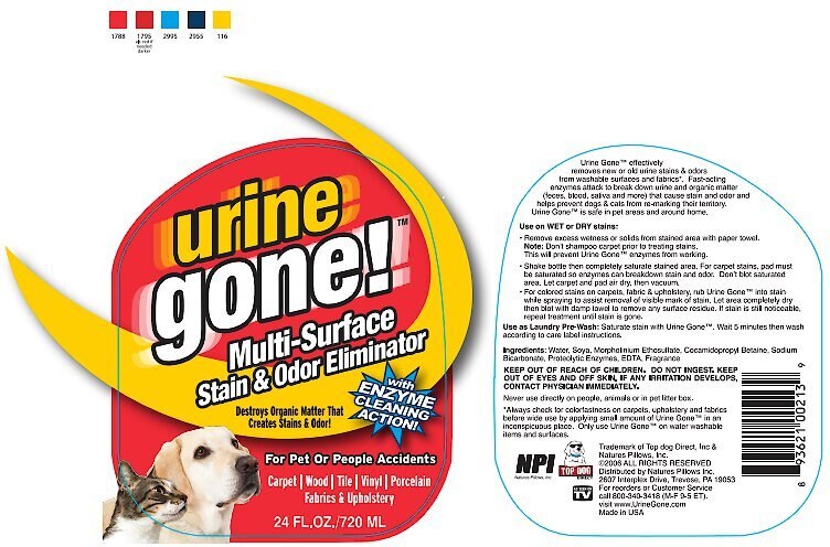 Urine Gone Pet Stain and Odor Eliminator， 24-oz bottle