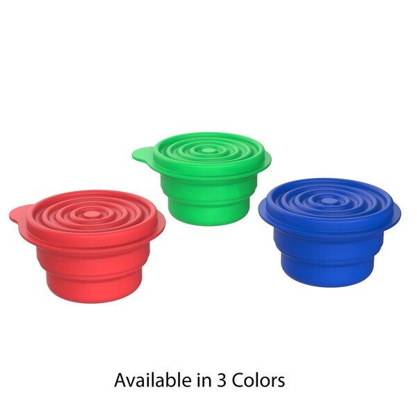 Collapsible Bowls with Lids BPA Free Silicone by Wakeman Outdoors