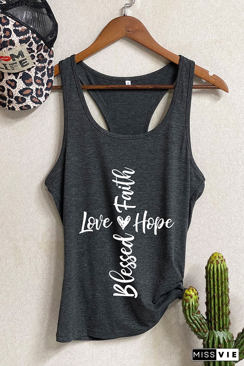 Blessed cross Sleeveless Tank Top Wholesale