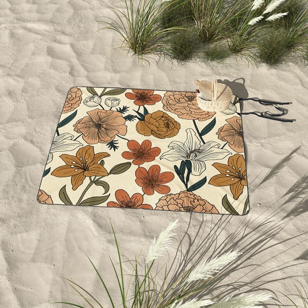 Emanuela Carratoni Spring Floral Mood Picnic Blanket Deny Designs