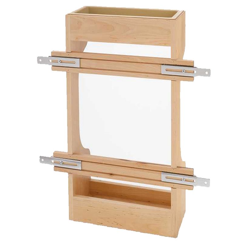 Rev-A-Shelf Door Mount Sink Base Cabinet Storage Organizer， Wood， 4SBSU-18