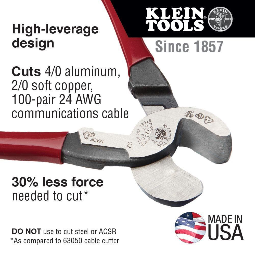 Klein Tools High-Leverage Cable Cutter 63225 from Klein Tools