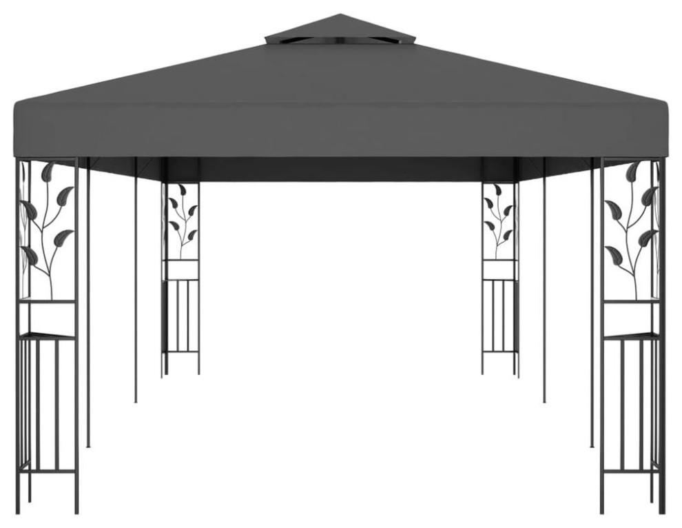 vidaXL Gazebo 118.1x236.2 Anthracite 7964   Contemporary   Gazebos   by BisonOffice  Houzz