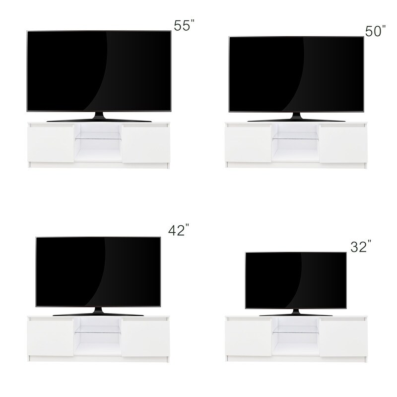 Modern LED TV stand  16 LED lights  up to 55 \