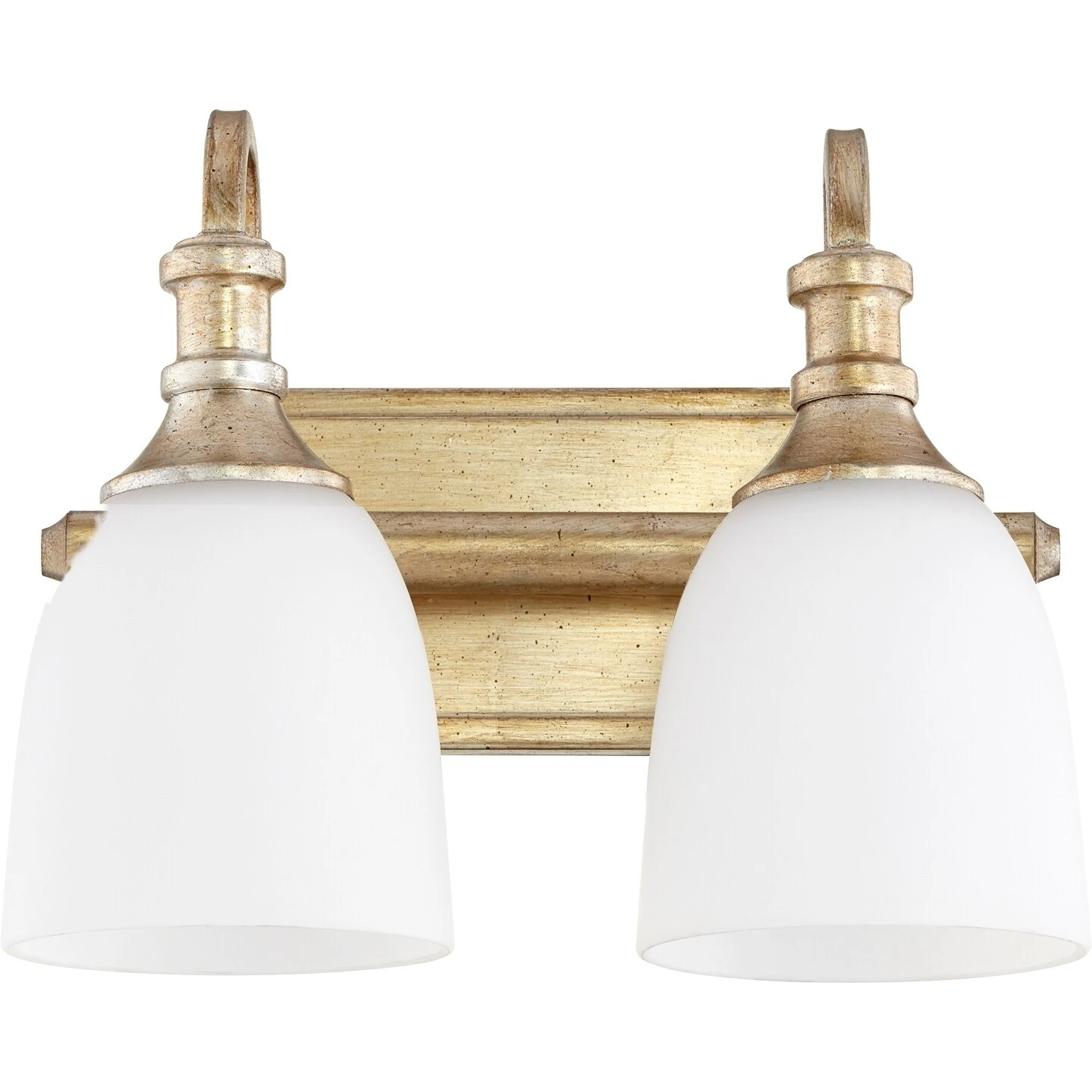 Richmond Aged Silver Leaf 2-light Vanity Lighting