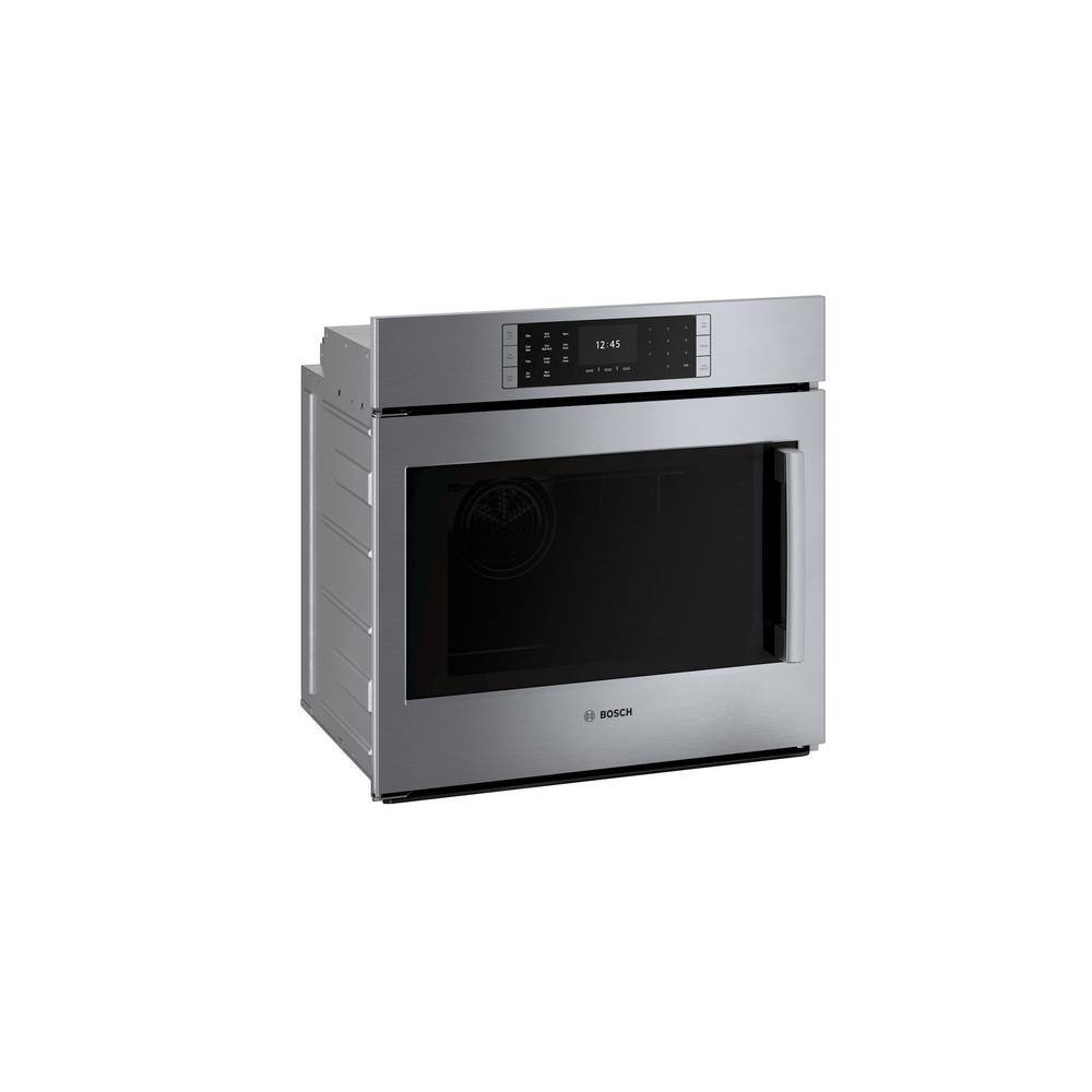 Bosch Benchmark Benchmark Series 30 in. Built-In Single Electric Convection Wall Oven in Stainless Steel w Left SideOpening Door HBLP451LUC