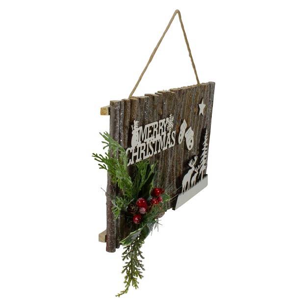 Rustic quot merry Christmas quot Wall Sign