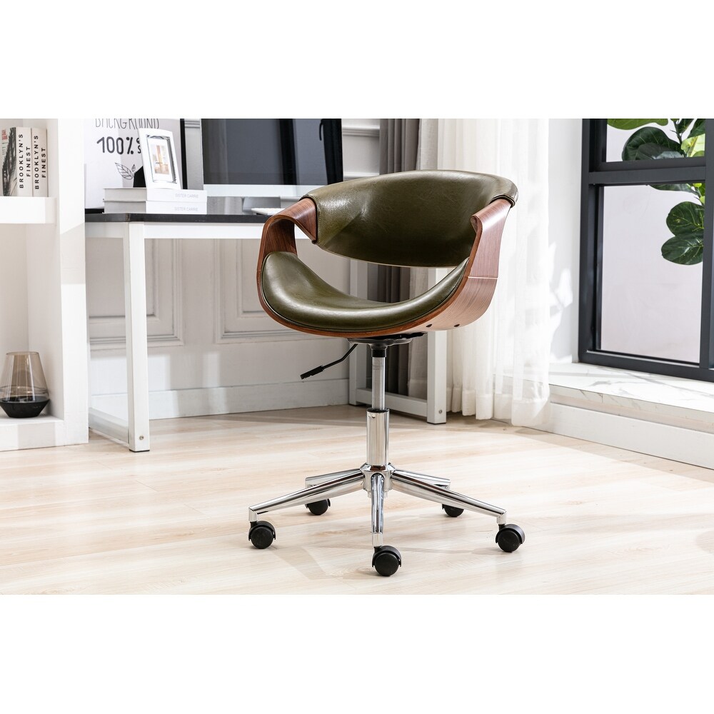 Porthos Home Aeko Office Chair  PU Leather  Height Adjustable Seat