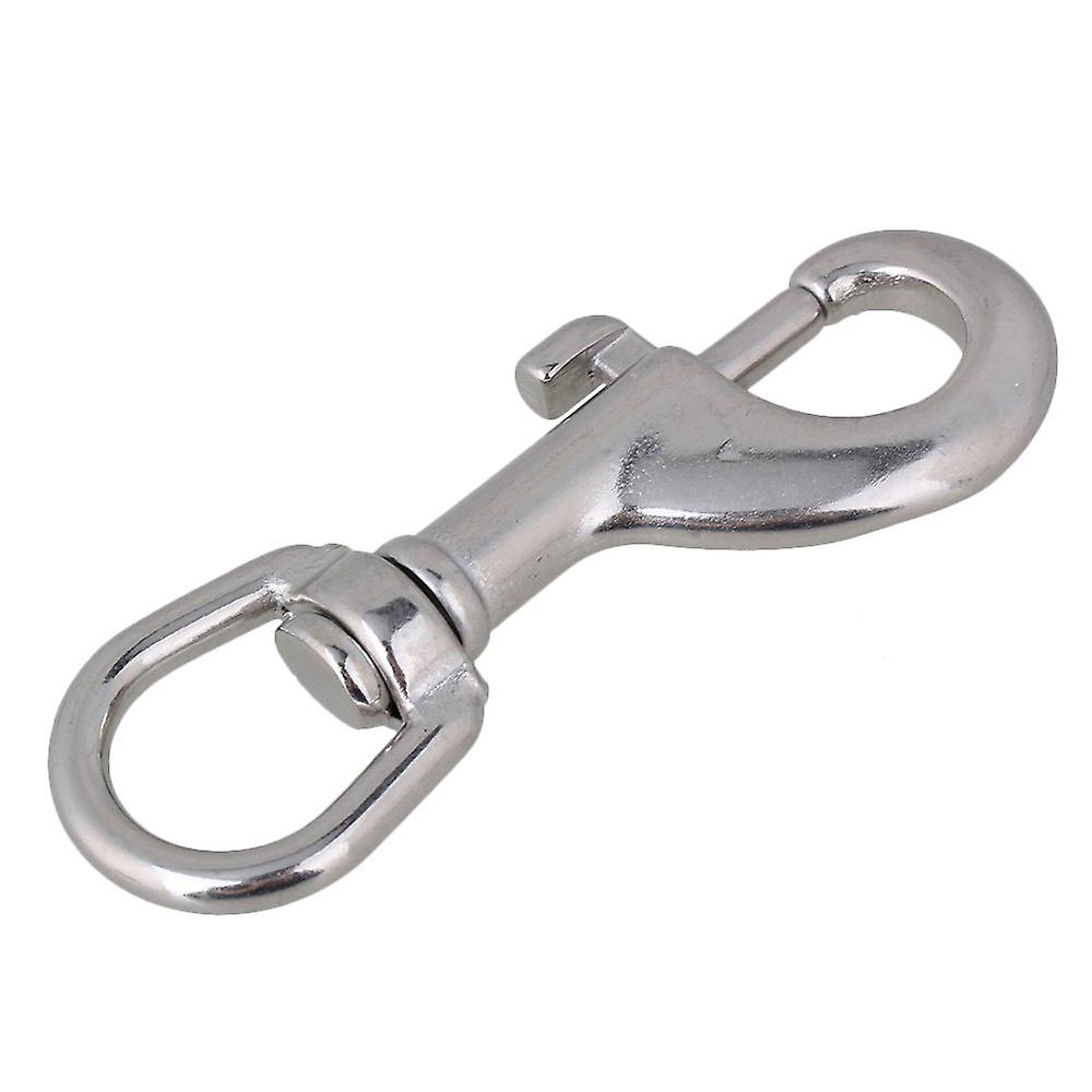 Round Eye Swivel Bolt Snap Hooks Key Chain Clip Stainless Steel