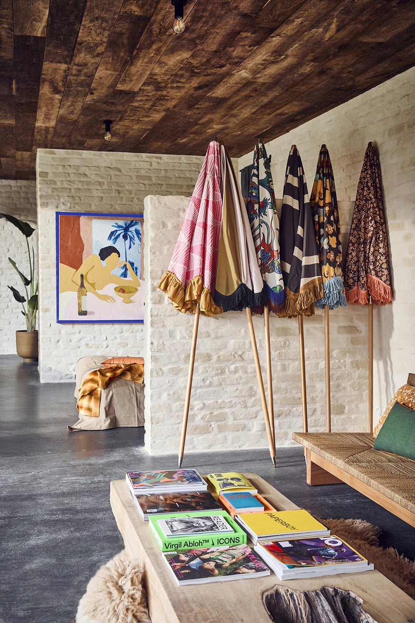 Patio & Beach Parasol natural striped