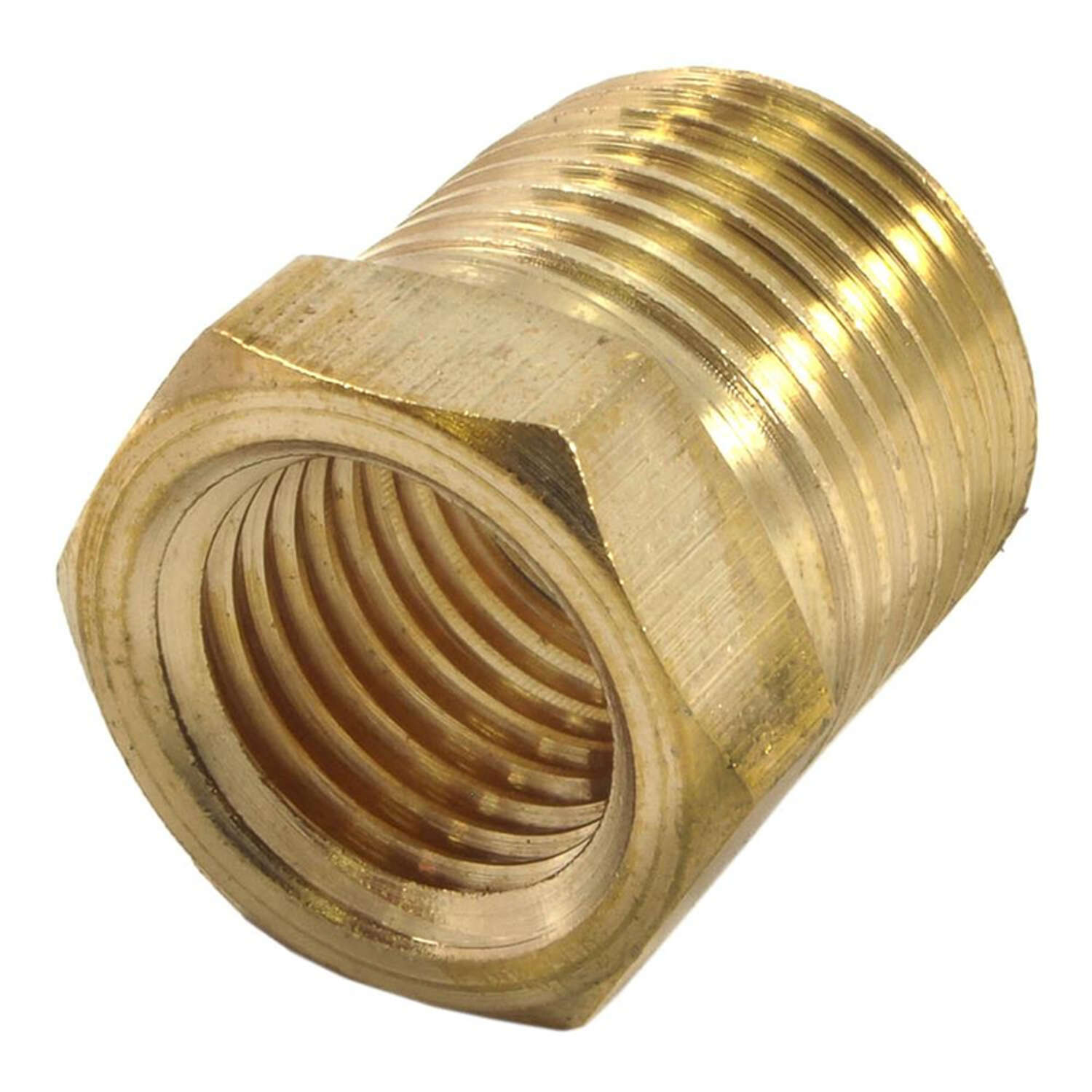 Forney Brass Bushing 1/4 in. Female X 3/8 in. Male 1 pc