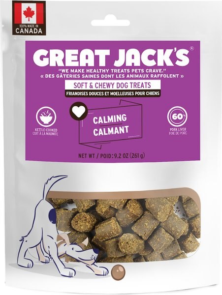 Great Jack's Calming Grain-Free Dog Treats， 9.2-oz bag