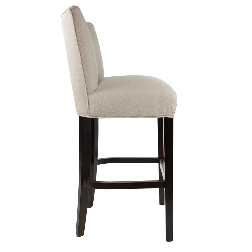 Savannah 30 Inch Contemporary Beige Upholstered Barstool