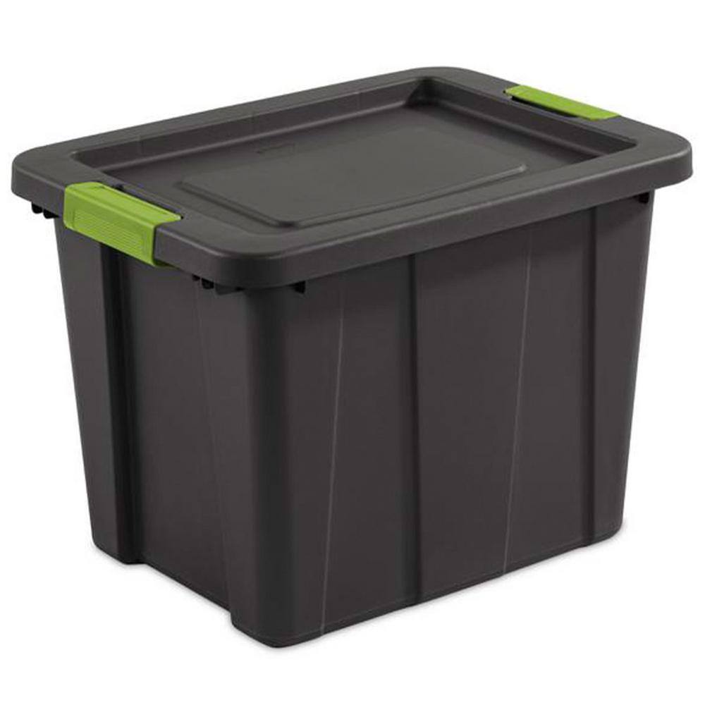 Sterilite Tuff1 Latching 18 Gal. Plastic Storage Tote Container and Lid (6-Pack) 6 x 15253V06