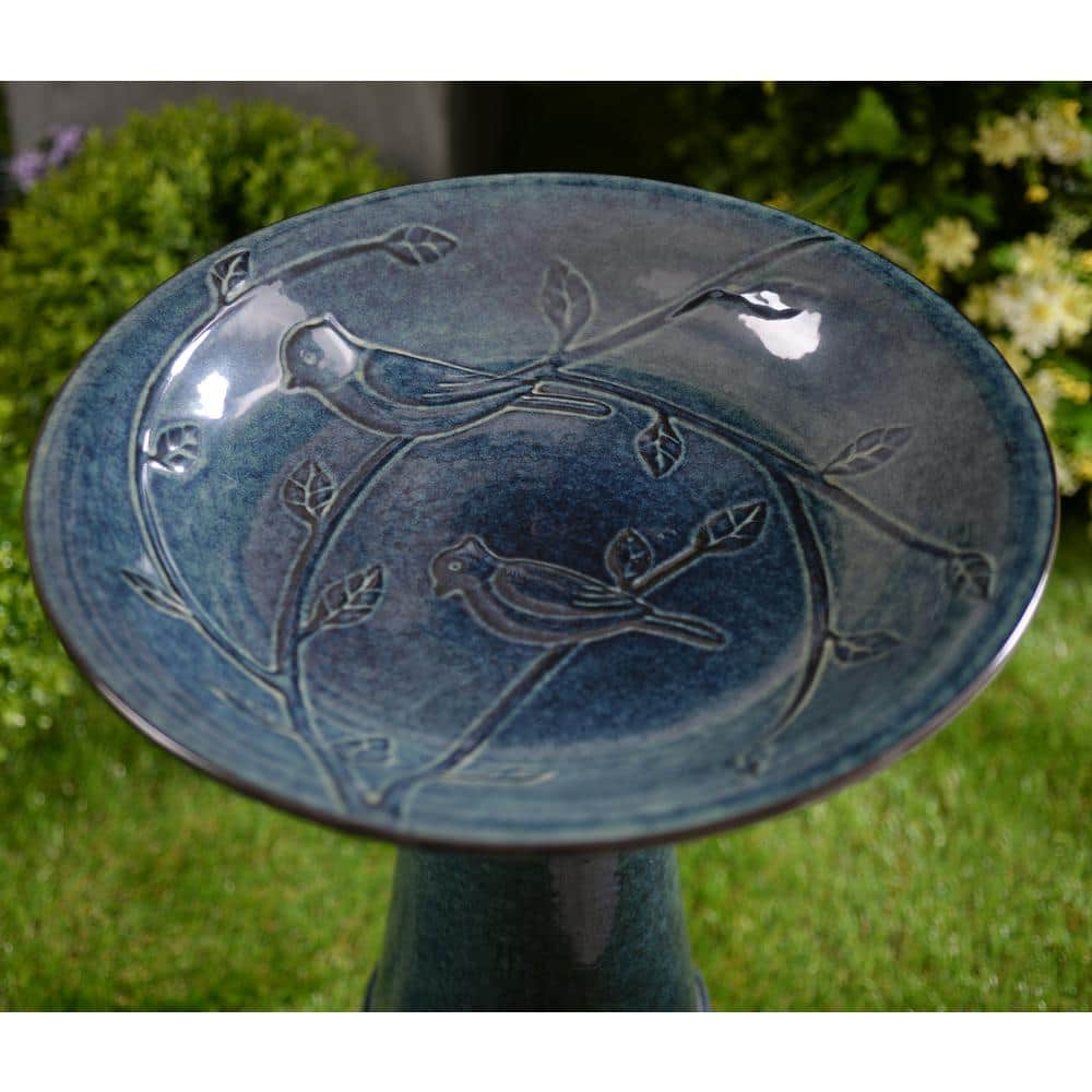 Manor Brook Odani Ceramic Round Birdbath MB100482