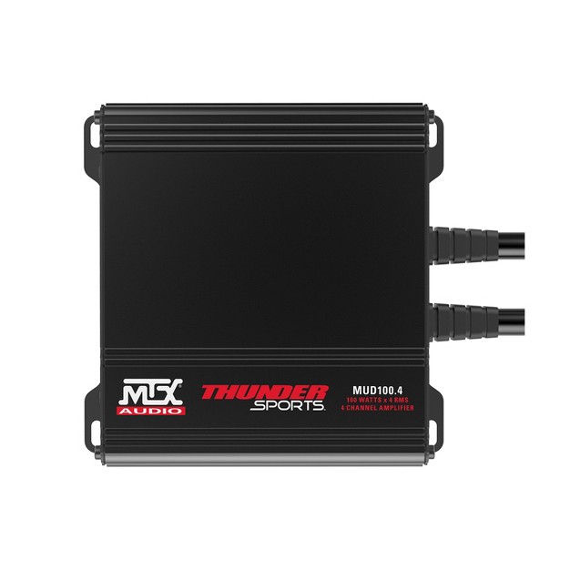 Mtx Mud100 4 Mud Series 400 Watt Rms 4 Channel Class D Compact Weatherproof Outdoor Powersports Atv Utv Motorcycle Sound System Stereo Amplifier Kit