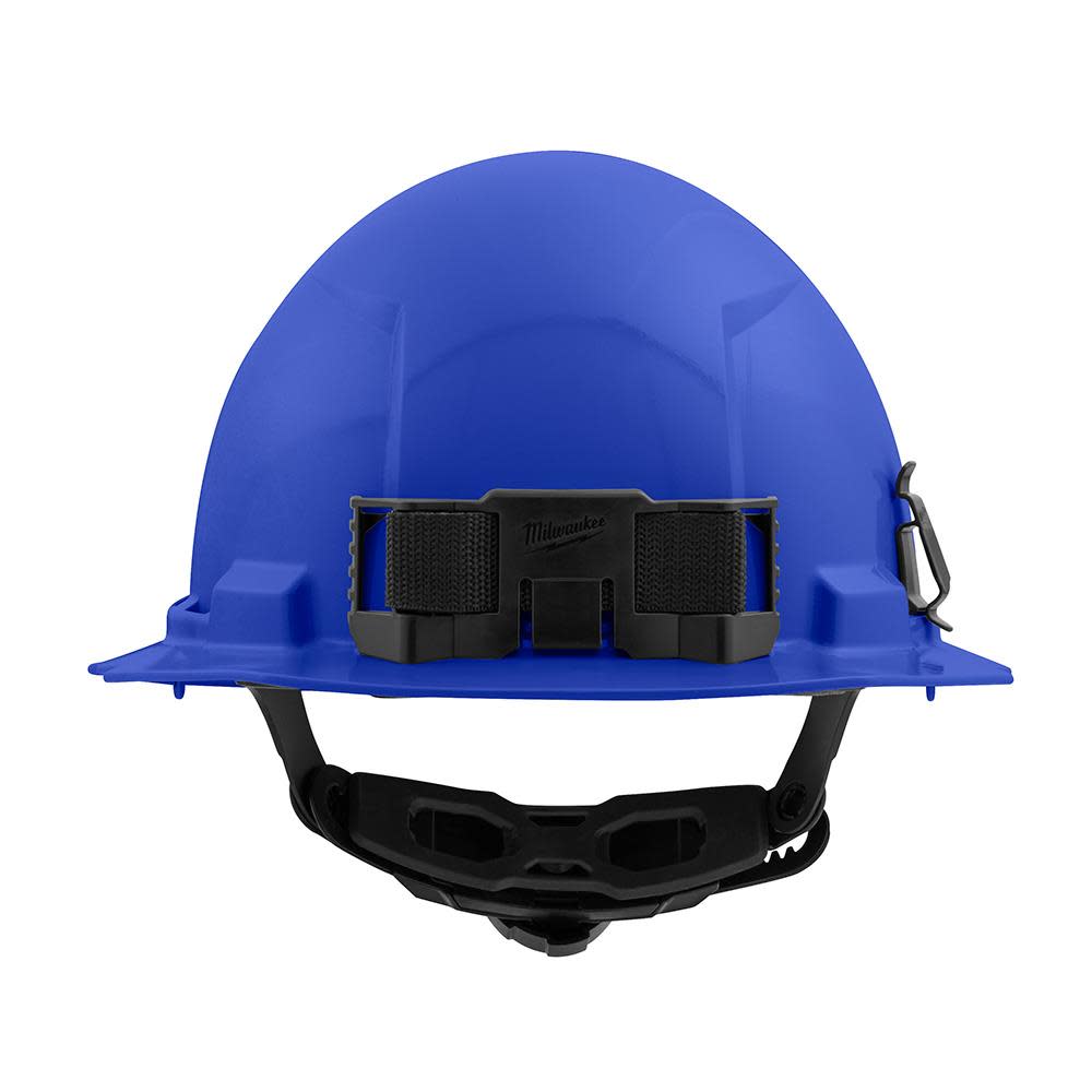 Milwaukee Blue Full Brim Hard Hat with 6pt Ratcheting Suspension Type 1 Class E