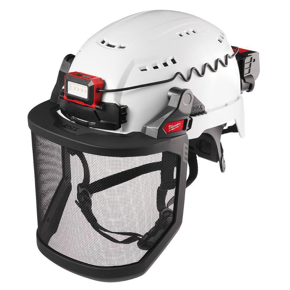 MW BOLT Full Face Metal Mesh Shield (Safety Helmet No Brim) 48-73-1431