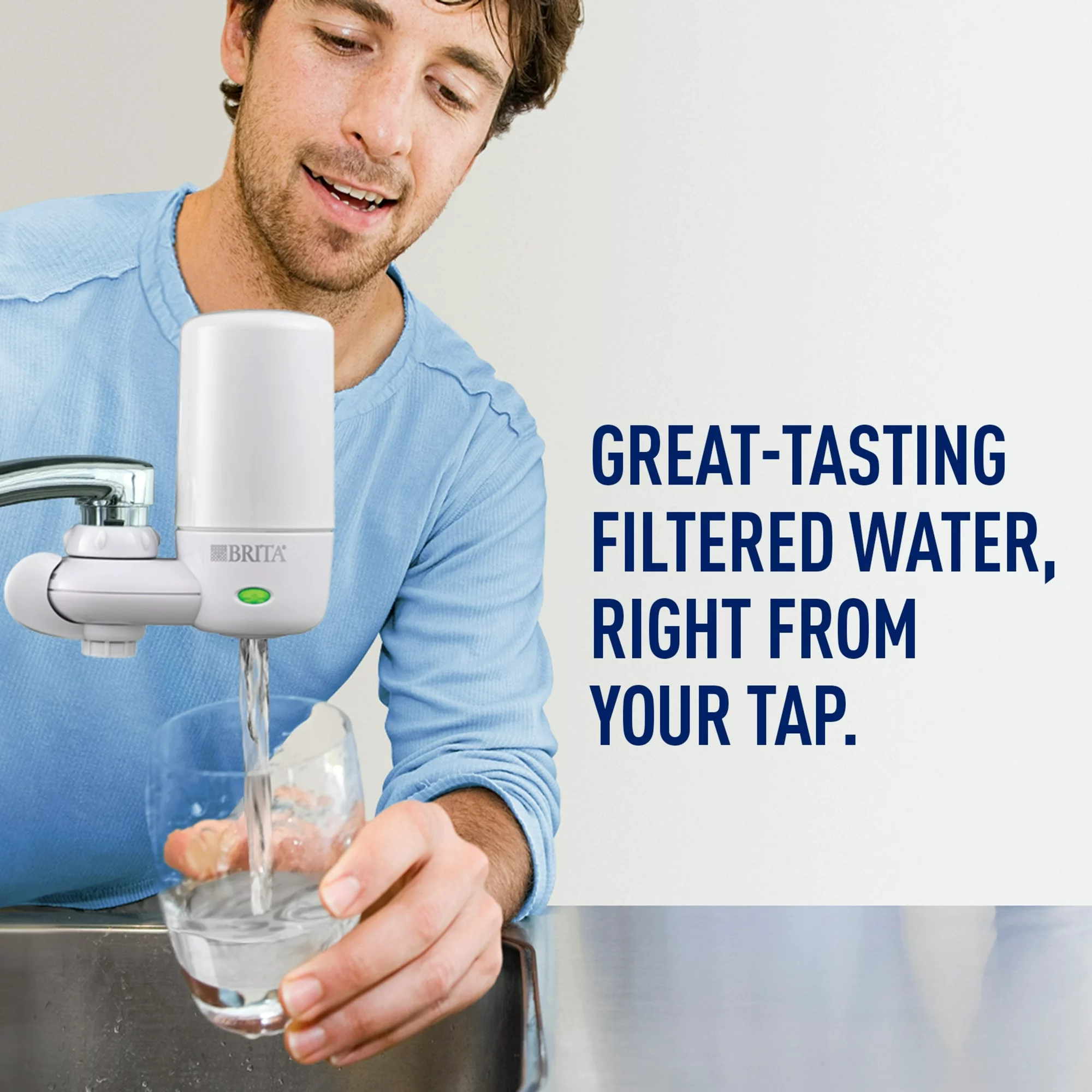 Brita Complete Tap Water Faucet Filtration System - White