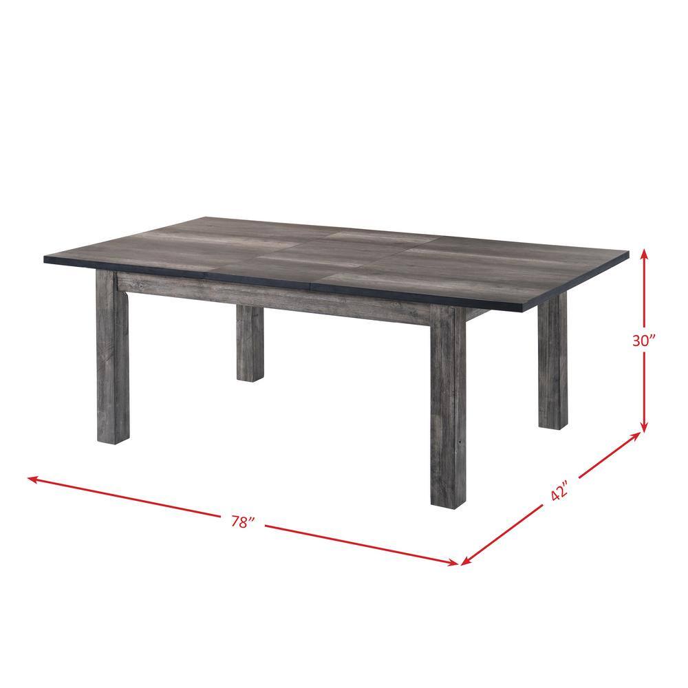 Picket House Furnishings Grayson Rustic Gray Oak Dining Table DNH100DT