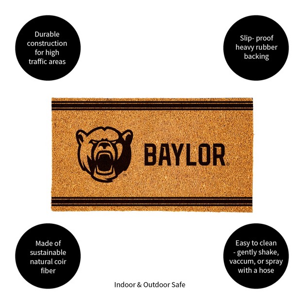 Evergreen Baylor Universitylogo Natural Coir 28 X 16 Inches Indoor Outdoor Doormat