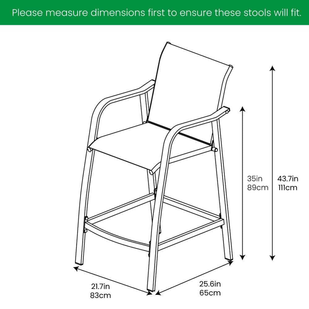 Crestlive Products Wicker Outdoor Bar Stool (2-Pack) CL-ST002BRN-N1