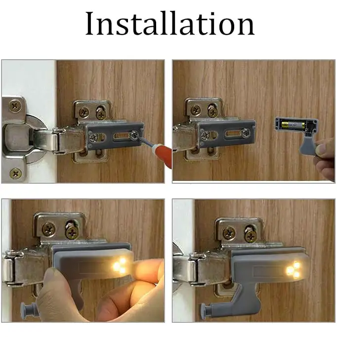 🔥Factory Clearance Sale With 50% Off🔥LED Hinge Light Wardrobe Do